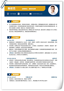 互联网英伦风格简历模板下载