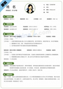 护士简历模板电子版免费下载