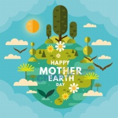 地球母亲日快乐海报