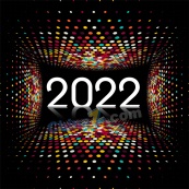 2022炫彩新年海报设计