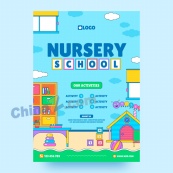 手绘幼儿园设计模板