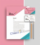 创意色彩信纸矢量设计素材