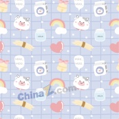 卡通奶牛矢量背景图设计