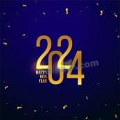 2024艺术字海报矢量图