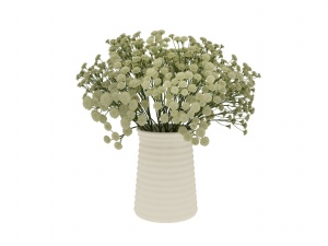 插满花的花瓶3D模型