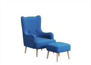 蓝色沙发靠椅模型设计