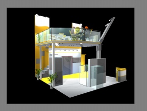 企业展厅设计3D模型