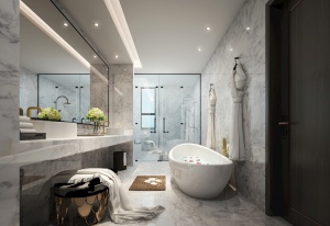 现代浴室3D家装模型设计
