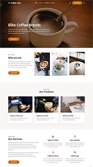 咖啡师培训学校HTML5模板
