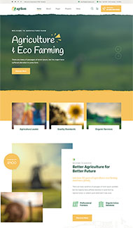 农业农场畜牧业HTML5模板