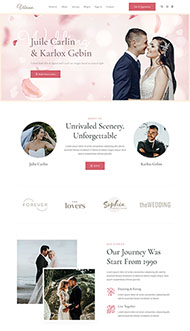 婚礼活动策划摄影HTML5模板