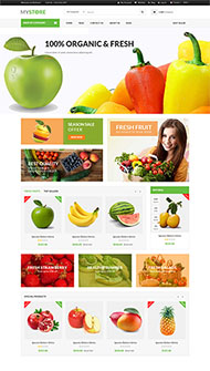 新鲜水果购物商城HTML5模板
