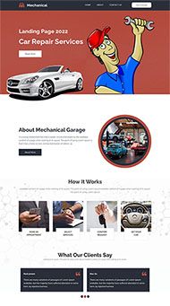 汽车维修服务网页HTML5模板