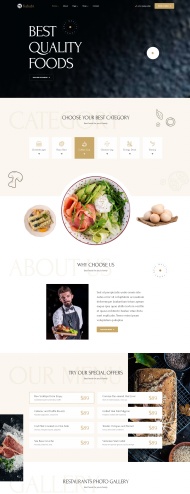 响应式快餐厅HTML5网站模板