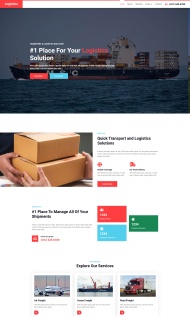 货运船代物流公司网站模板