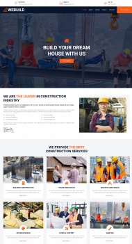 建筑施工企业网站模板