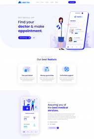 医疗APP开发公司网站模板