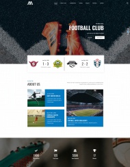 足球俱乐部宣传网站模板