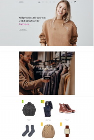 时尚服饰单品销售服务网站模板