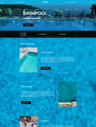 HTML5泳池清洁公司网站模板