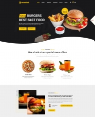 汉堡快餐在线预定服务网站模板