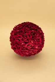 圆形玫瑰花球图片