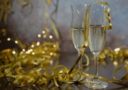 新年香槟酒图片