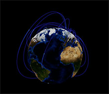 Echarts 3D互联网地球旋转特效