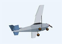 纯CSS3卡通模型飞机飞行动画