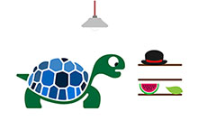 给乌龟喂食卡通HTML5特效