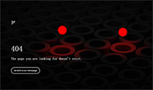 jQuery红黑设计弹球动画404特效