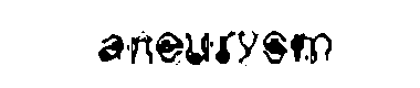 Aneurysm字体