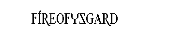 Fireofysgard字体