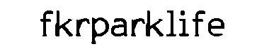 Fkrparklife字体