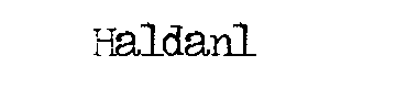 Haldanl字体