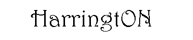 HarringtON字体