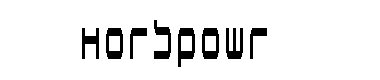 Horspowr字体