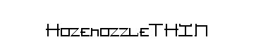 HozenozzleTHIN字体