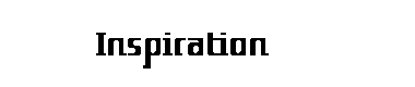 Inspiration字体