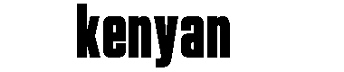 Kenyan字体