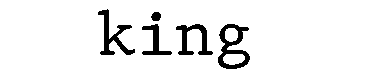 King字体