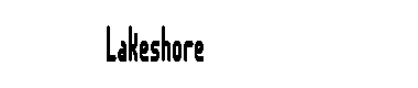 Lakeshore字体
