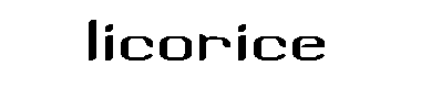 Licorice字体