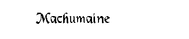 Machumaine字体