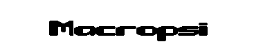 Macropsi字体
