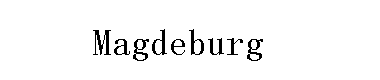 Magdeburg字体