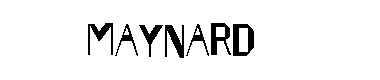 Maynard字体