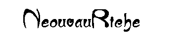 NeouvauRiche字体
