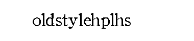 Oldstylehplhs字体
