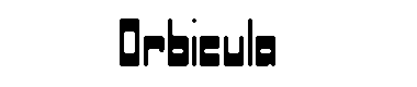 Orbicula字体